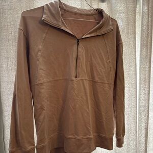 Tan Half-Zip Pullover